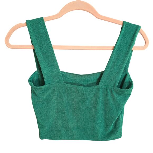 NWT Sage The Label Emerald Green Cacti Crop Top Small - Picture 4 of 5